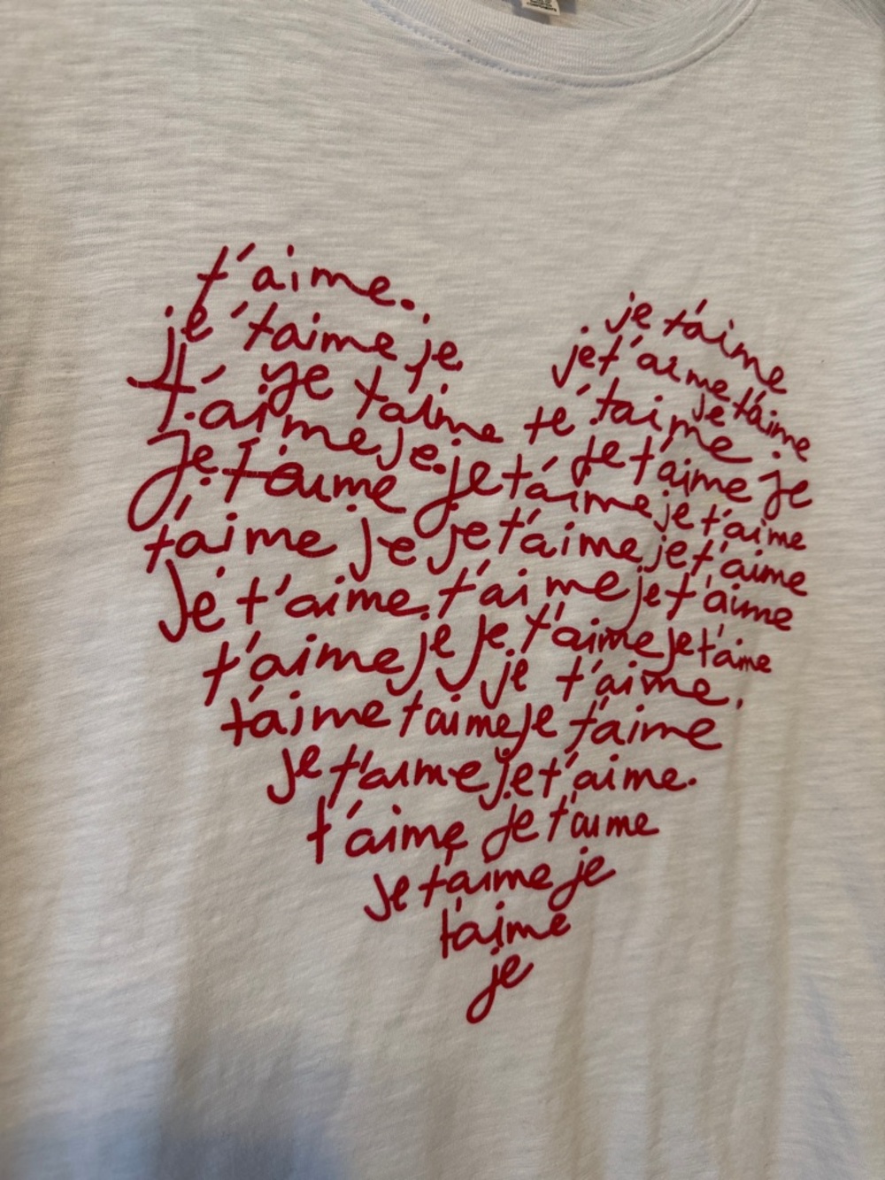 cinq a sept JE T'AIME HEART TEE - Picture 5 of 8
